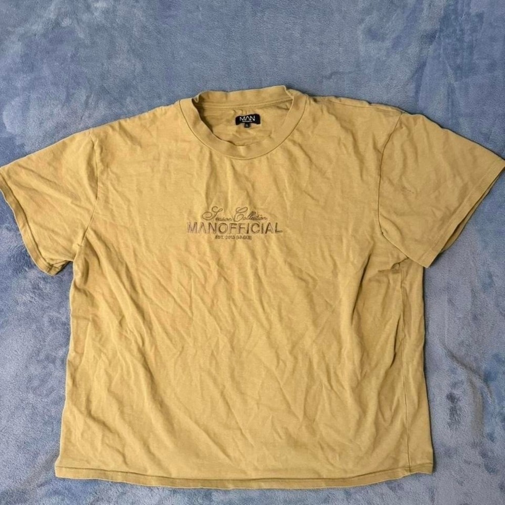 Man Official tan t-shirt Size 3XL